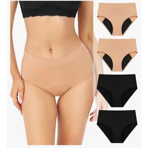 Intiflower period panties or incontinence leakproof, observant size XL black 1pc